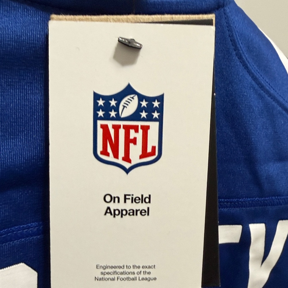 Nike Men's Royal Blue and White Jersey - Picture 7 of 11